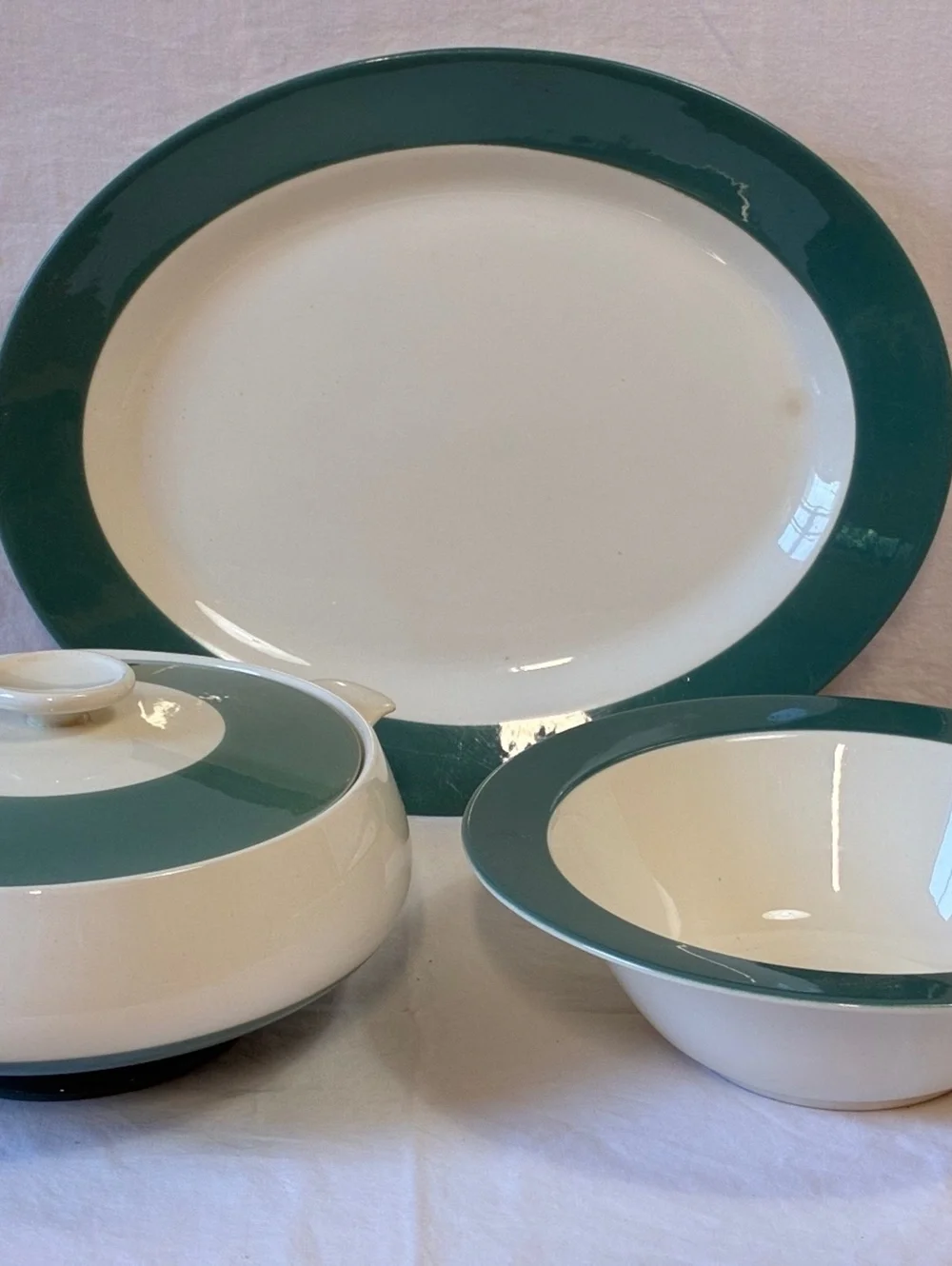 Vintage 3-Piece Ceramic Dinnerware Set
